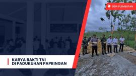Karya Bakti TNI Satkowil Kodim 0730/Gunungkidul Semester II Tahun 2025 Digelar di Papringan