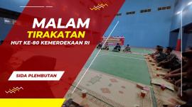 Warga Gelar Malam Tirakatan HUT ke-80 Kemerdekaan Republik Indonesia