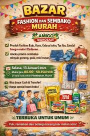 Bazar Fashion dan Sembako Murah di Plembutan Disambut Antusias Warga