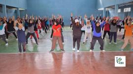 Semangat GERMAS, Warga Kalurahan Plembutan Ikuti Senam Bersama