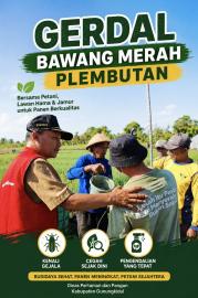 Dinas Pertanian dan Pangan Gunungkidul Gelar Gerakan Pengendalian Hama Bawang Merah di Plembutan